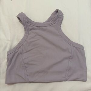 Ribbed Nulu High-Neck Yoga Bra